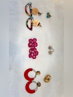 Six Pairs of Fashion Earrings